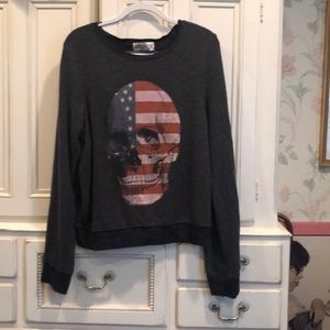 Wildfox skull sweatshirt size large